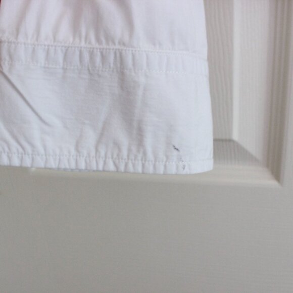 R13 Crossover Bubble Shirt in White Long Sleeve Cotton Button Down - Picture 5 of 15